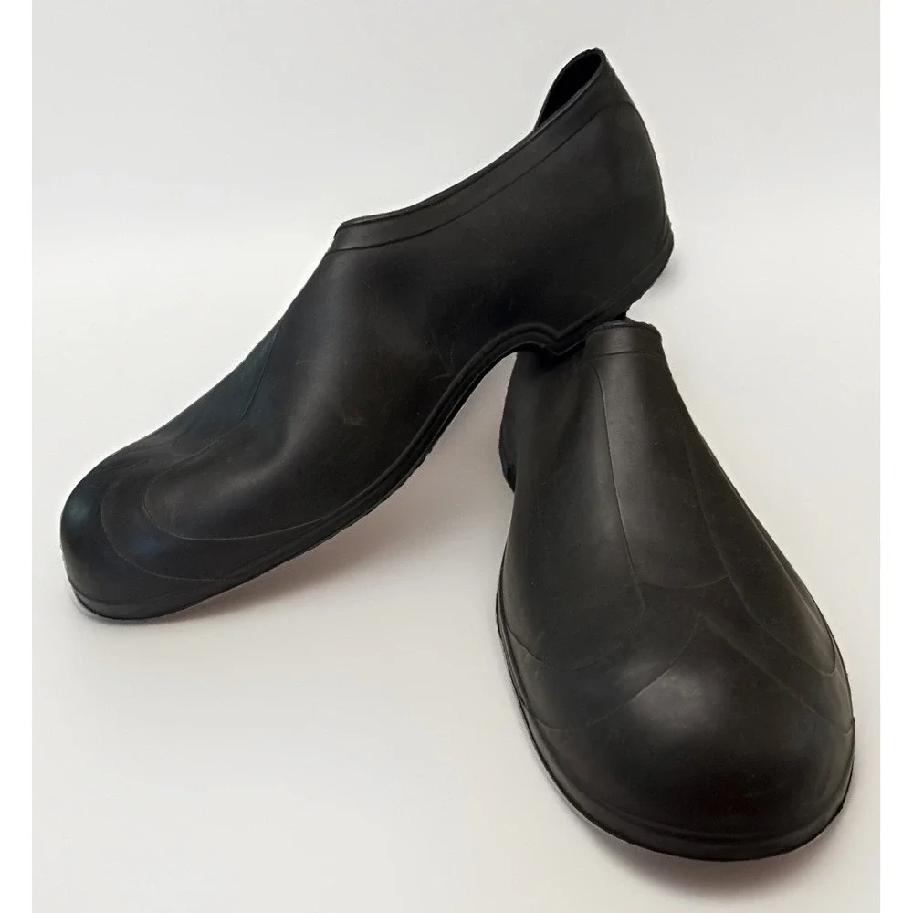 Tingley Giant Black Rubber Waterproof Work Overshoes Slip-On Boots Size Giant